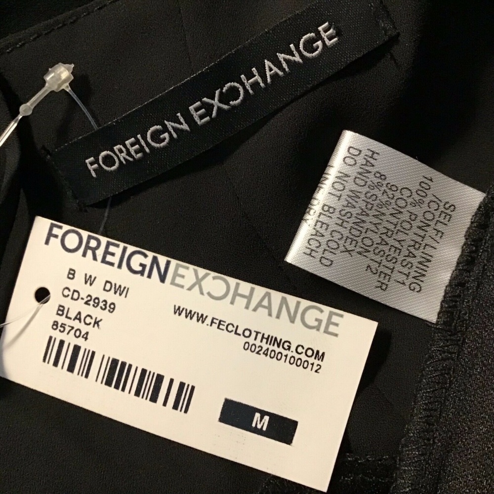 🦋Foreign Exchange CutOut Sheer Panel Dress Medium - Picture 7 of 8
